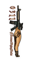 Load image into Gallery viewer, 0311 Butt Stock Sticker