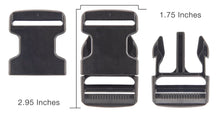 Load image into Gallery viewer, 1.5" FEMALE Mojave Side Squeeze Buckle Set X2