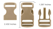 Load image into Gallery viewer, 1.5" FEMALE Mojave Side Squeeze Buckle Set X2