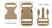Load image into Gallery viewer, 1" FEMALE Mojave Side Squeeze Buckle set X2