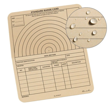 6 X 5 Combat Range Card