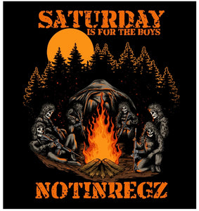 NotinRegs Saturday Is For the Boys Sticker