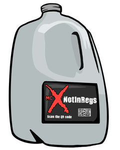 NotinRegs Water Jug Sticker