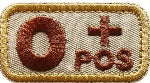 Load image into Gallery viewer, 1&quot;x2&quot; Tactical Blood Type Embroidered Patch