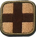 2"x2"  Tactical  Embroidered Cross Patch