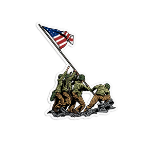 Stay Violent Victory on Mount Suribachi Sticker