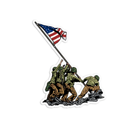 Stay Violent Victory on Mount Suribachi Sticker