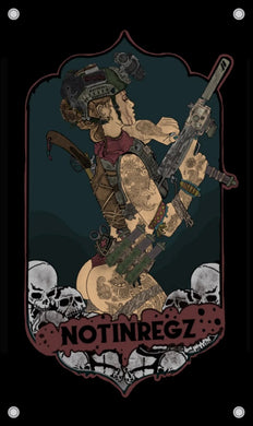 Notinregs Uzi Girl Flag