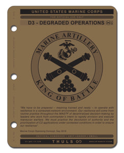 ARTILLERY-D3 DEGRADED OPERATIONS